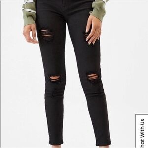 PacSun Black Ripped Skinny Jeans